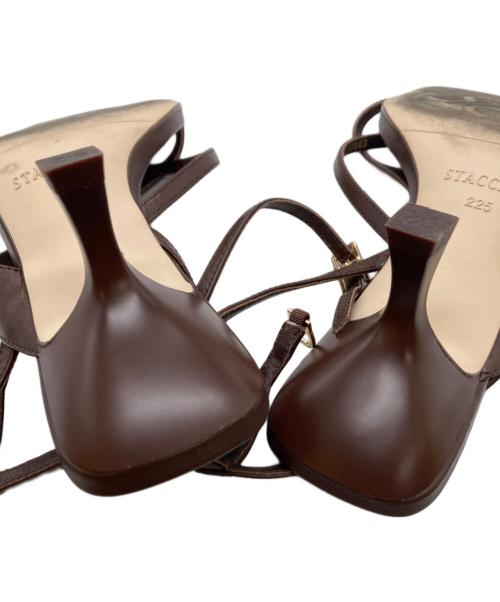 STACCATO（スタッカート）STACCATO (スタッカート) ストリングトングサンダル ブラウン サイズ:22.5の古着・服飾アイテム