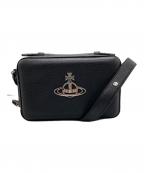 Vivienne Westwoodヴィヴィアンウエストウッド）の古着「VEGANレザーロゴオーブ 2WAYバッグ/ショルダーバッグ/ハンドバッグ」｜ブラック