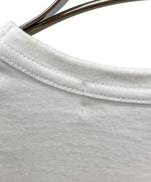 PLAY COMME des GARCONS（プレイコムデギャルソン）PLAY COMME des GARCONS (プレイコムデギャルソン) ロゴTシャツ ホワイト×グリーン サイズ:XSの古着・服飾アイテム