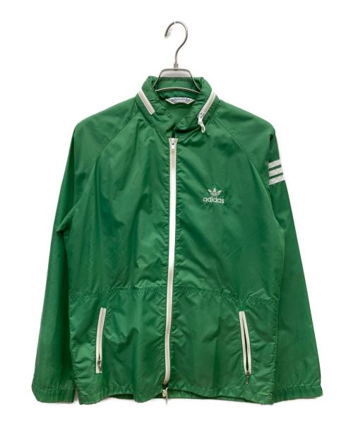 adidas（アディダス）adidas (アディダス) 80s ナイロントラックジャケット グリーン サイズ:Lの古着・服飾アイテム