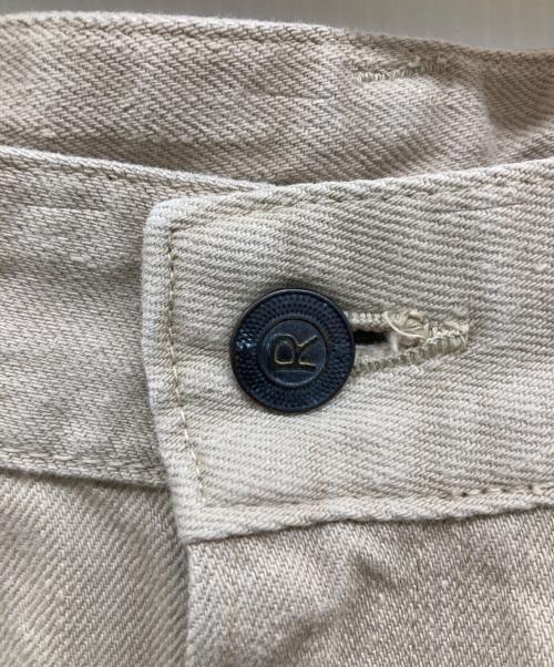 45R（フォーティファイブ・アール）45R (フォーティファイブ・アール) ライ麦デニムのシャルロット5/デニムパンツ ベージュ サイズ:27の古着・服飾アイテム