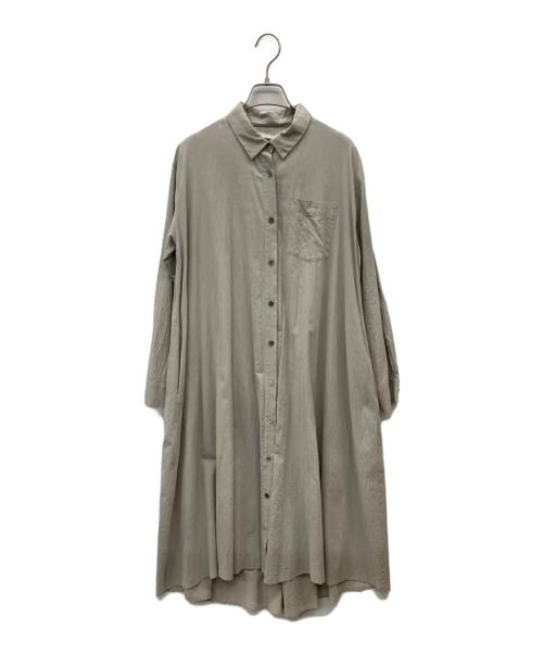 Midi-Umi（ミディウミ）Midi-Umi (ミディウミ) シャツワンピース カーキ サイズ:FREEの古着・服飾アイテム