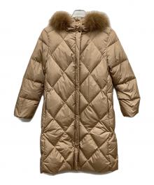 自由区（ジユウク）の古着「フォックスファーダウンコート」｜ベージュ