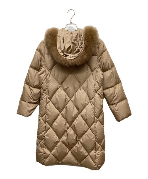 自由区（ジユウク）自由区 (ジユウク) フォックスファーダウンコート ベージュ サイズ:38の古着・服飾アイテム