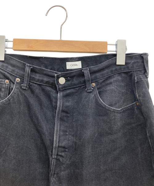 CIOTA（シオタ）CIOTA (シオタ) ブラックスビンコットン 13.5oz ストレートデニム/ブラックデニム/デニムパンツ/PTM-1STB ブラック サイズ:32の古着・服飾アイテム