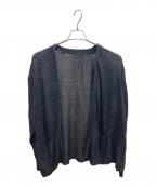 COMOLIコモリ）の古着「7Gコットン ニットカーディガン/トッパーカーディガン/カーディガン/X01-06011」｜ネイビー