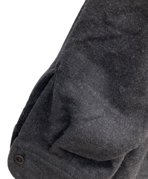 COMOLI（コモリ）COMOLI (コモリ) ウールビエラ スキッパーシャツ チャコールグレー サイズ:3の古着・服飾アイテム