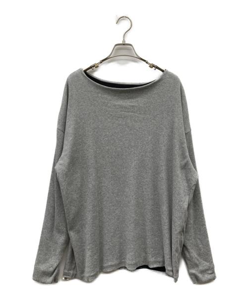NICENESS（ナイスネス）NICENESS (ナイスネス) リバーシブルL/Sカットソー グレー×ブラック サイズ:-の古着・服飾アイテム