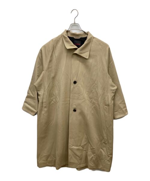 CABAN（キャバン）CABaN (キャバン) ウールギャバジン スタンドカラーコート ベージュ サイズ:Sの古着・服飾アイテム