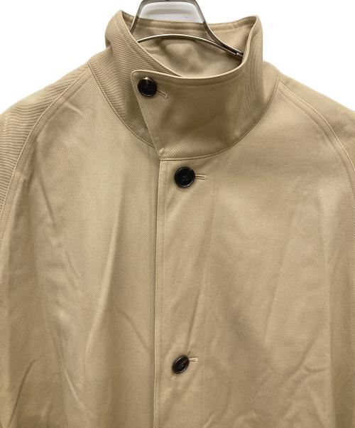CABAN（キャバン）CABaN (キャバン) ウールギャバジン スタンドカラーコート ベージュ サイズ:Sの古着・服飾アイテム