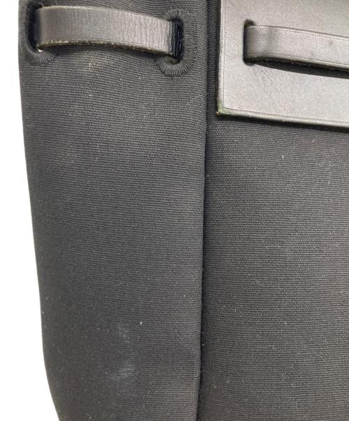 HERMES（エルメス）HERMES (エルメス) エールバッグ カバスMM/トワルオフィシエ カーフレザー/キャンバスレザー/トートバッグ ブラックの古着・服飾アイテム