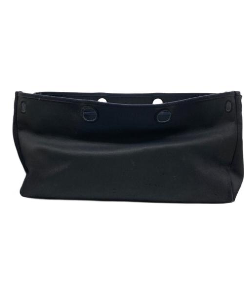 HERMES（エルメス）HERMES (エルメス) エールバッグ カバスMM/トワルオフィシエ カーフレザー/キャンバスレザー/トートバッグ ブラックの古着・服飾アイテム