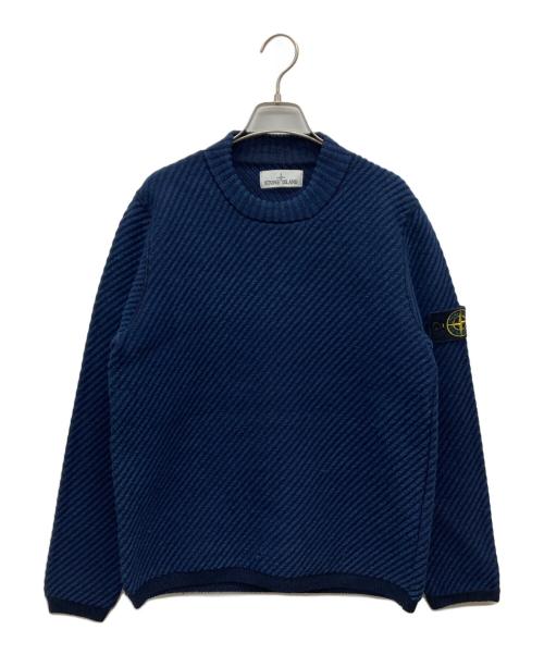 STONE ISLAND（ストーンアイランド）STONE ISLAND (ストーンアイランド) ESCARGOT KNIT ネイビー サイズ:Mの古着・服飾アイテム