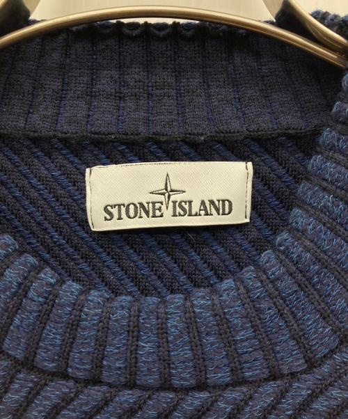 STONE ISLAND（ストーンアイランド）STONE ISLAND (ストーンアイランド) ESCARGOT KNIT ネイビー サイズ:Mの古着・服飾アイテム