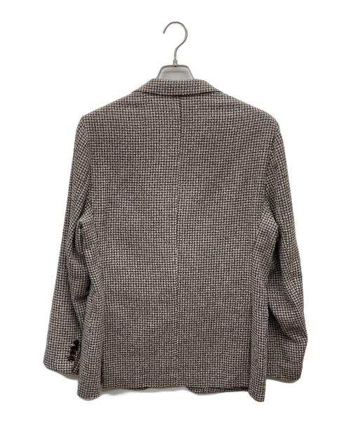 FUGATO（フガート）FUGATO (フガート) ハウンドトゥース ジャケット ブラウン サイズ:48の古着・服飾アイテム