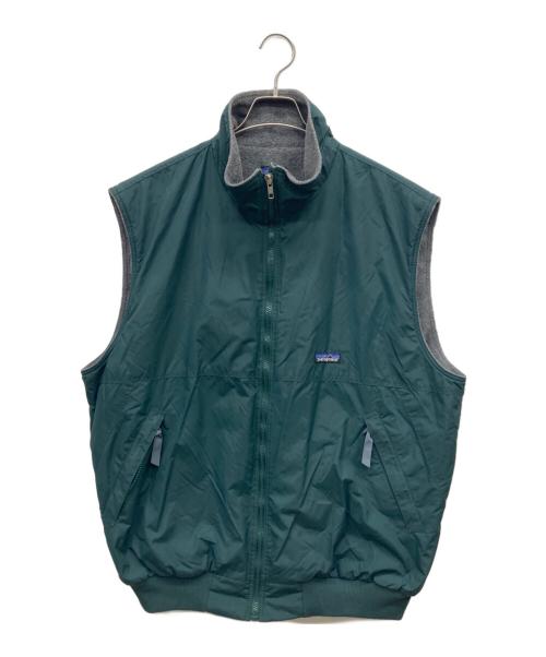 Patagonia（パタゴニア）Patagonia (パタゴニア) 90'S SHELLED SYNCHILLA VEST グリーン×グレー サイズ:XLの古着・服飾アイテム