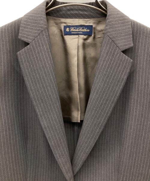 BROOKS BROTHERS（ブルックスブラザーズ）BROOKS BROTHERS (ブルックスブラザーズ) ストライプ柄3Pセットアップスーツ グレー サイズ:ジャケット6/パンツ・スカート8の古着・服飾アイテム