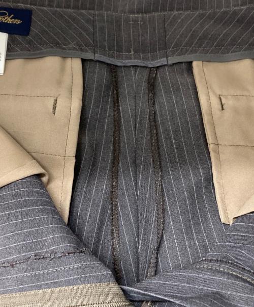 BROOKS BROTHERS（ブルックスブラザーズ）BROOKS BROTHERS (ブルックスブラザーズ) ストライプ柄3Pセットアップスーツ グレー サイズ:ジャケット6/パンツ・スカート8の古着・服飾アイテム