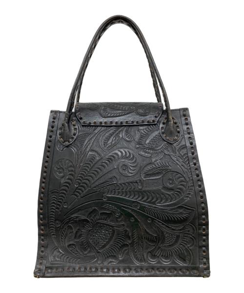 Carving Tribes（カービングトライブス）CARVING TRIBES (カービングトライブス) カービングレザートートバッグ/トートバッグ ブラックの古着・服飾アイテム