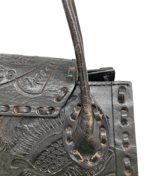 Carving Tribes（カービングトライブス）CARVING TRIBES (カービングトライブス) カービングレザートートバッグ/トートバッグ ブラックの古着・服飾アイテム