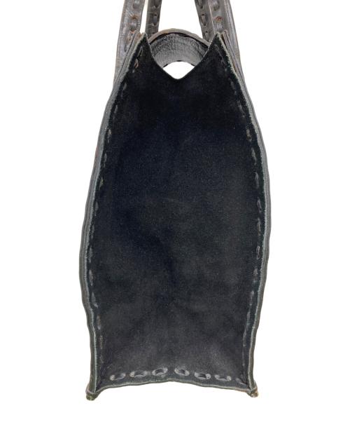 Carving Tribes（カービングトライブス）CARVING TRIBES (カービングトライブス) カービングレザートートバッグ/トートバッグ ブラックの古着・服飾アイテム