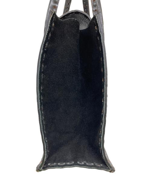 Carving Tribes（カービングトライブス）CARVING TRIBES (カービングトライブス) カービングレザートートバッグ/トートバッグ ブラックの古着・服飾アイテム