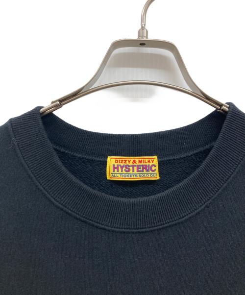 Hysteric Glamour（ヒステリックグラマー）Hysteric Glamour (ヒステリックグラマー) HYSTERIC WOMANアップリケ オーバーサイズスウェット ブラック サイズ:Freeの古着・服飾アイテム