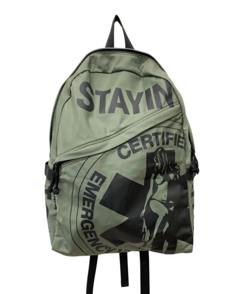 Hysteric Glamour（ヒステリックグラマー）Hysteric Glamour (ヒステリックグラマー) HYSTERICAL CIRCLE バックパック/リュック グリーンの古着・服飾アイテム