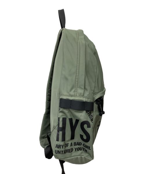 Hysteric Glamour（ヒステリックグラマー）Hysteric Glamour (ヒステリックグラマー) HYSTERICAL CIRCLE バックパック/リュック グリーンの古着・服飾アイテム