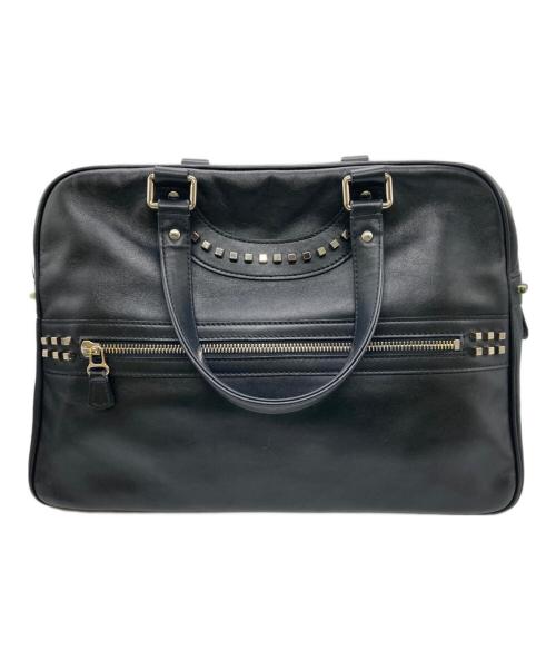 JACQUES LE CORRE（ジャックルコー）JACQUES LE CORRE (ジャックルコー) LISBON PAVE/リスボン パヴェ/スタッズバッグ/ハンドバッグ/牛革 ブラックの古着・服飾アイテム