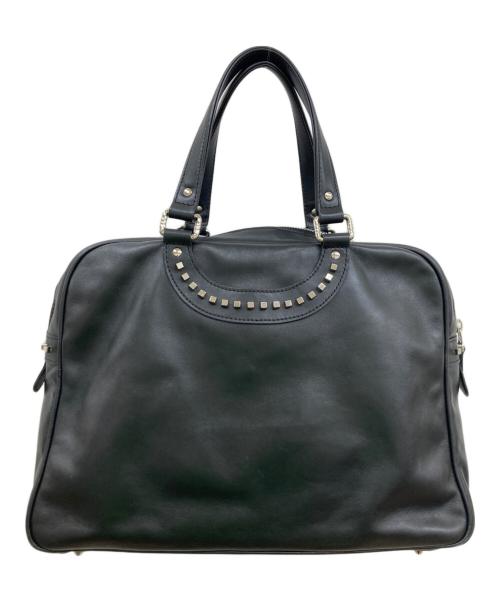 JACQUES LE CORRE（ジャックルコー）JACQUES LE CORRE (ジャックルコー) LISBON PAVE/リスボン パヴェ/スタッズバッグ/ハンドバッグ/牛革 ブラックの古着・服飾アイテム