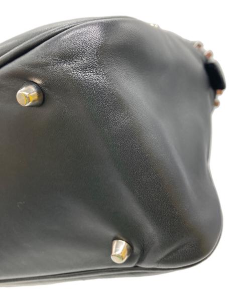 JACQUES LE CORRE（ジャックルコー）JACQUES LE CORRE (ジャックルコー) LISBON PAVE/リスボン パヴェ/スタッズバッグ/ハンドバッグ/牛革 ブラックの古着・服飾アイテム