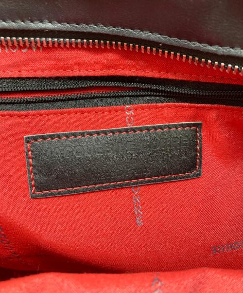 JACQUES LE CORRE（ジャックルコー）JACQUES LE CORRE (ジャックルコー) LISBON PAVE/リスボン パヴェ/スタッズバッグ/ハンドバッグ/牛革 ブラックの古着・服飾アイテム