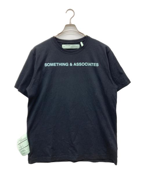 OFFWHITE（オフホワイト）OFFWHITE (オフホワイト) プリントTシャツ/SOMETHING & ASSOCIATES Reversible ブラック×ミント サイズ:XXLの古着・服飾アイテム