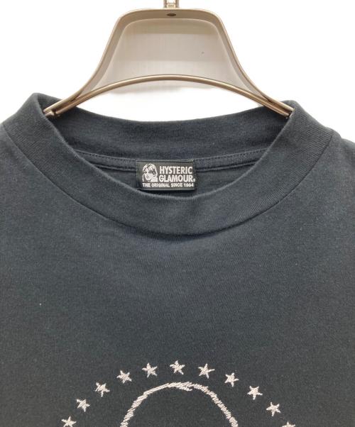 Hysteric Glamour（ヒステリックグラマー）Hysteric Glamour (ヒステリックグラマー) STAR CIRCLE WOMAN刺繍 ビッグTシャツ/ロゴTシャツ/01191CT01 ブラック サイズ:FREEの古着・服飾アイテム