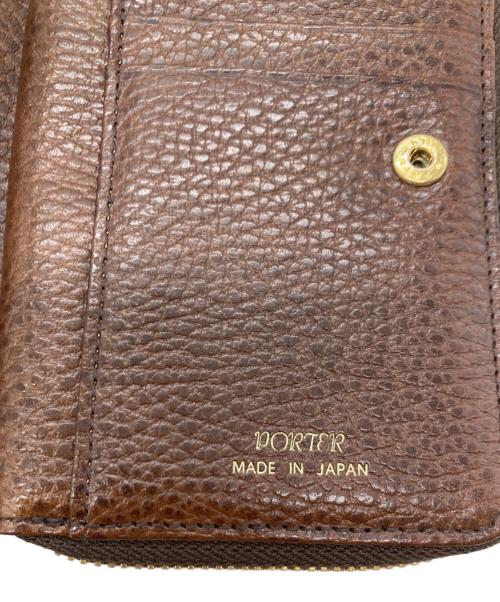 PORTER（ポーター）PORTER (ポーター) GLAZE/MULTI WALLET/マルチウォレット/381-03047 ブラウンの古着・服飾アイテム