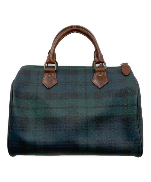 POLO RALPH LAUREN（ポロ・ラルフローレン）POLO RALPH LAUREN (ポロ・ラルフローレン) ブラックウォッチチェックミニボストンバッグ/ミニボストンバッグ/ボストンバッグ グリーンの古着・服飾アイテム