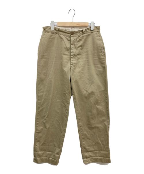 US ARMY（ユーエスアーミー）US ARMY (ユーエスアーミー) 50’S M-45ミリタリーチノトラウザー/ミリタリーチノ/8405-163-8705/50年代/スレキスタンプ カーキ サイズ:W34の古着・服飾アイテム