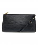 LOUIS VUITTONルイ ヴィトン）の古着「ポシェットアクセソワール エピ/クラッチバッグ/ハンドバッグ/M52942」｜ブラック