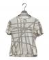 HERMES（エルメス）の古着「ボルデュックリボン/総柄Tシャツ/半袖カットソー」｜ホワイト×ベージュ