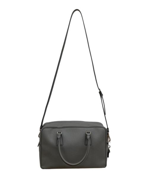 PRADA（プラダ）PRADA (プラダ) SAFFIANO LUX  BALTICO 2WAY ハンドバッグ/サフィアーノ ラックス バルティコ/ショルダーバッグ グレーの古着・服飾アイテム
