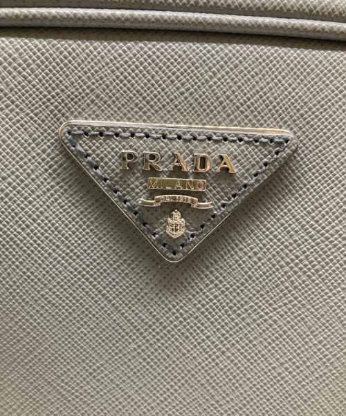 PRADA（プラダ）PRADA (プラダ) SAFFIANO LUX  BALTICO 2WAY ハンドバッグ/サフィアーノ ラックス バルティコ/ショルダーバッグ グレーの古着・服飾アイテム