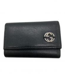 GUCCI（グッチ）の古着「6連キーケース インターロッキングG/GGロゴ/キーケース」｜ブラック