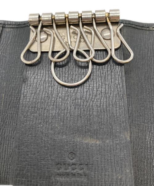 GUCCI（グッチ）GUCCI (グッチ) 6連キーケース インターロッキングG/GGロゴ/キーケース ブラックの古着・服飾アイテム