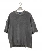 NAUTICAノーティカ）の古着「ピグメントダイ“TOO HEAVY” ワッフルtシャツ」｜グレー