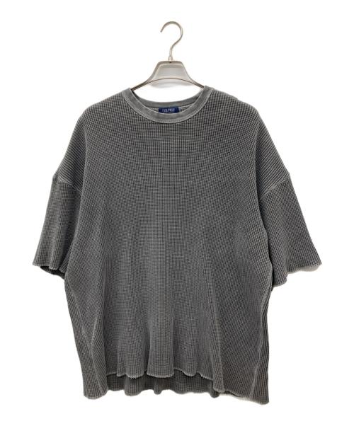 NAUTICA（ノーティカ）NAUTICA (ノーティカ) ピグメントダイ“TOO HEAVY” ワッフルtシャツ グレー サイズ:XLの古着・服飾アイテム