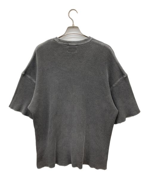 NAUTICA（ノーティカ）NAUTICA (ノーティカ) ピグメントダイ“TOO HEAVY” ワッフルtシャツ グレー サイズ:XLの古着・服飾アイテム