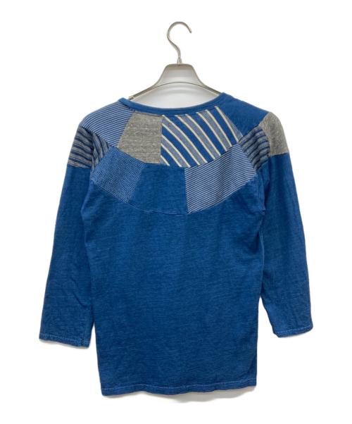 KAPITAL（キャピタル）KAPITAL (キャピタル) パッチワークインディゴL/Sカットソー インディゴ サイズ:2の古着・服飾アイテム