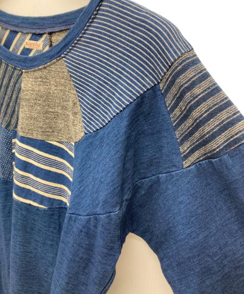 KAPITAL（キャピタル）KAPITAL (キャピタル) パッチワークインディゴL/Sカットソー インディゴ サイズ:2の古着・服飾アイテム