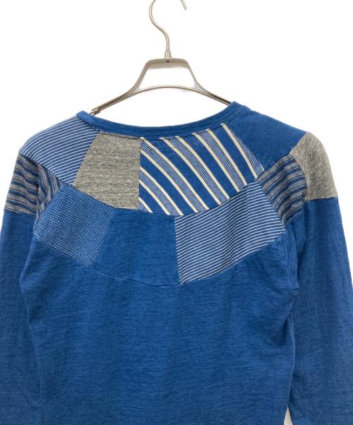 KAPITAL（キャピタル）KAPITAL (キャピタル) パッチワークインディゴL/Sカットソー インディゴ サイズ:2の古着・服飾アイテム